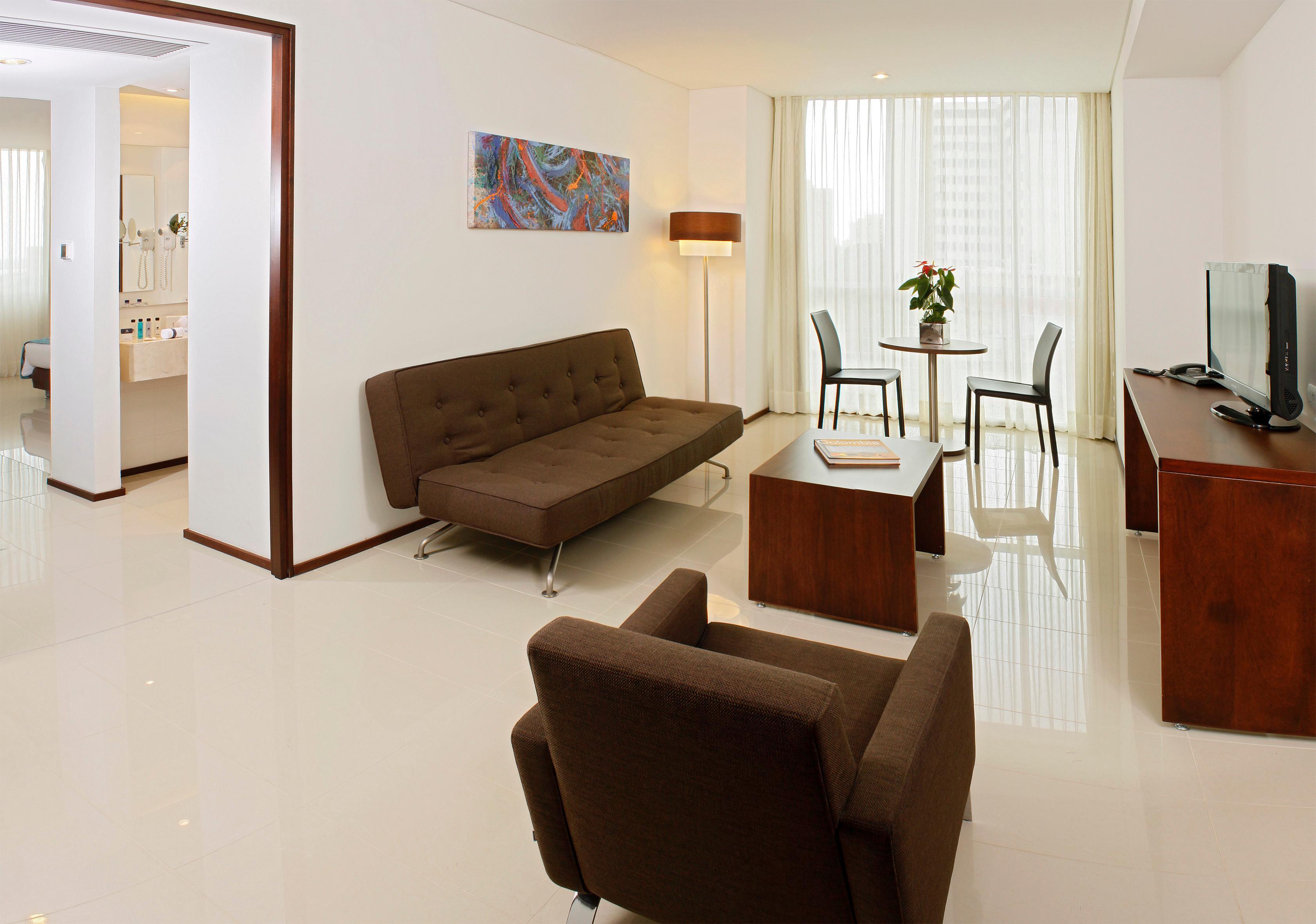 Estelar Alto Prado Barranquilla  Exterior foto A living room with a sofa bed